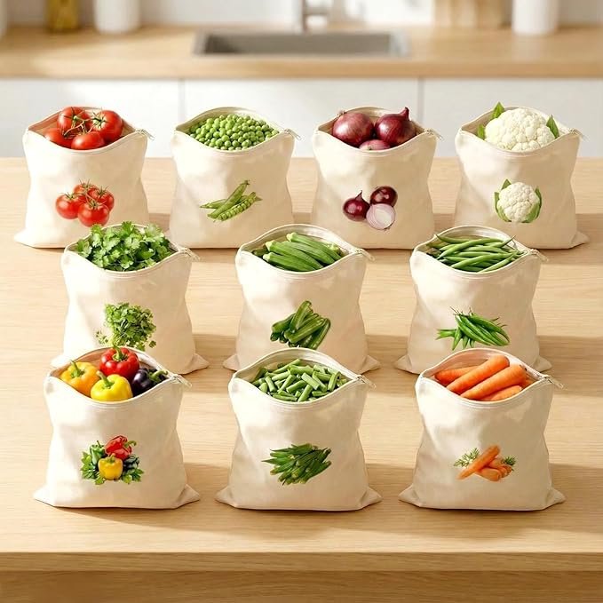 10 PCS Vegetable Storage Bags