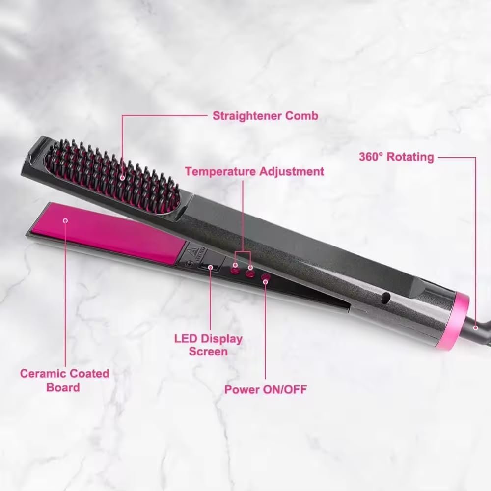 3 IN 1 HAIR STRAIGHTNER BRUSH 7