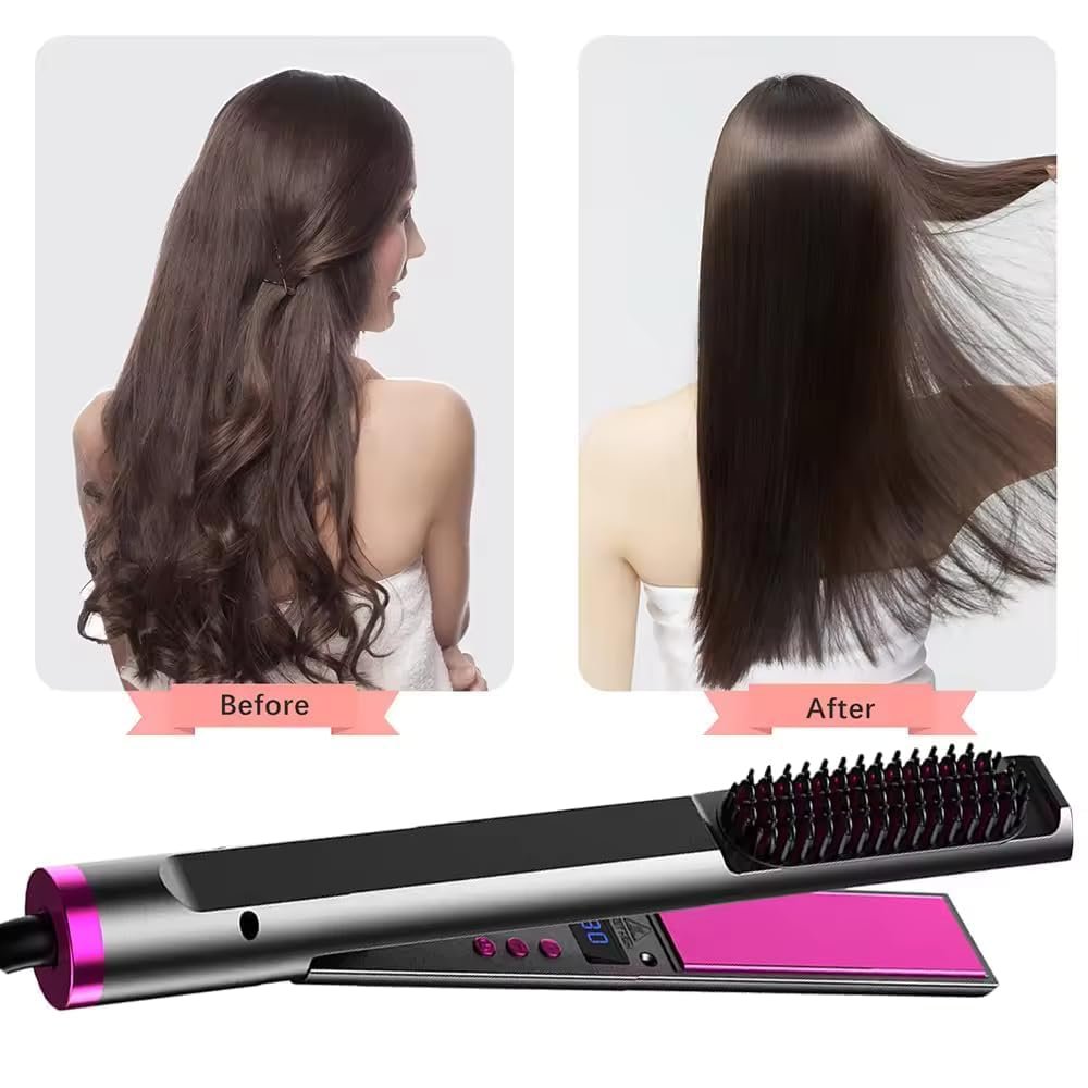 3 IN 1 HAIR STRAIGHTNER BRUSH 9