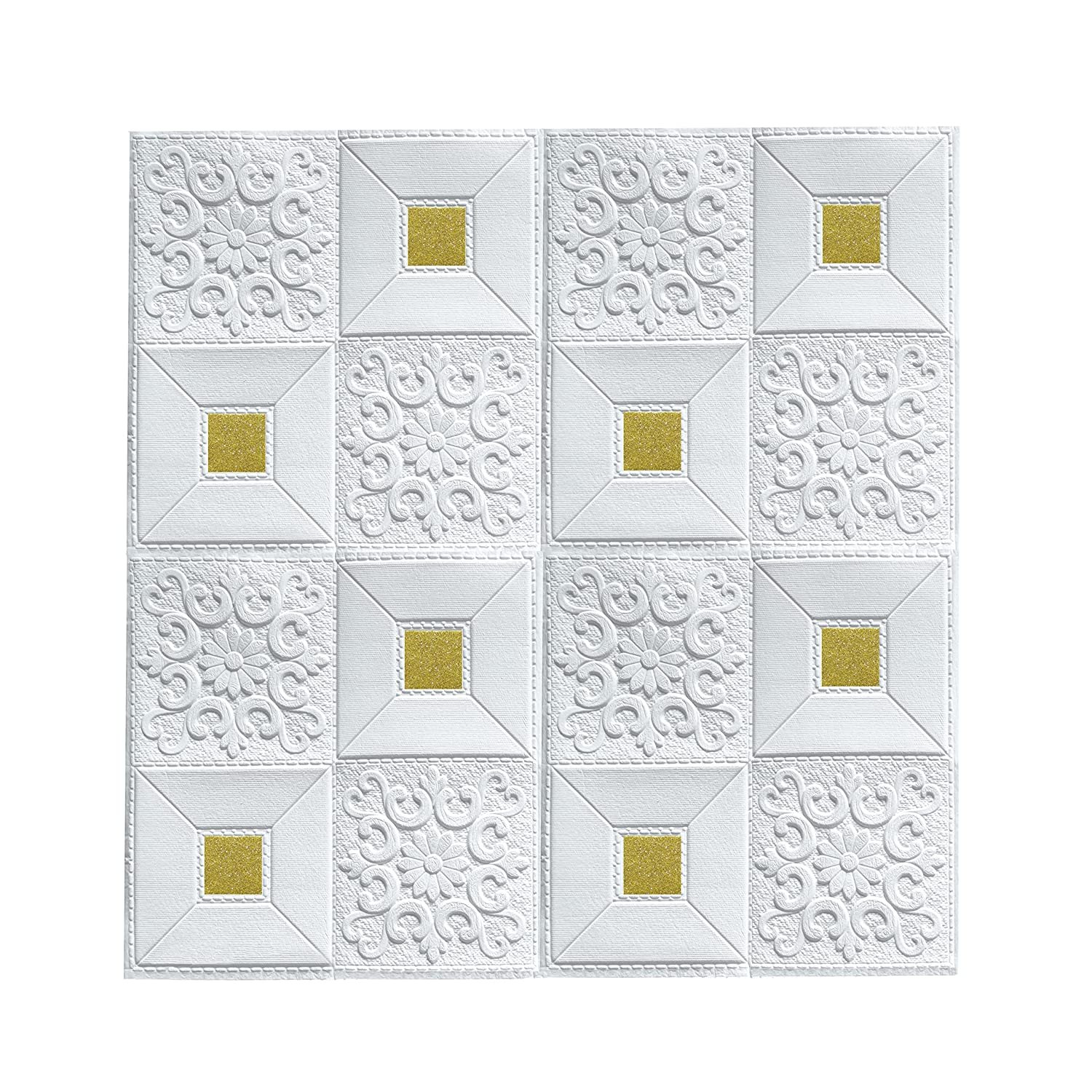 3D Foam Wall Stickers golden brick