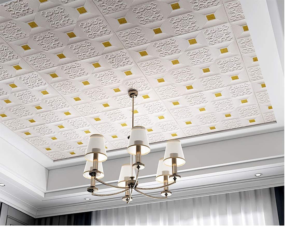 3D Foam Wall Stickers golden brick 5