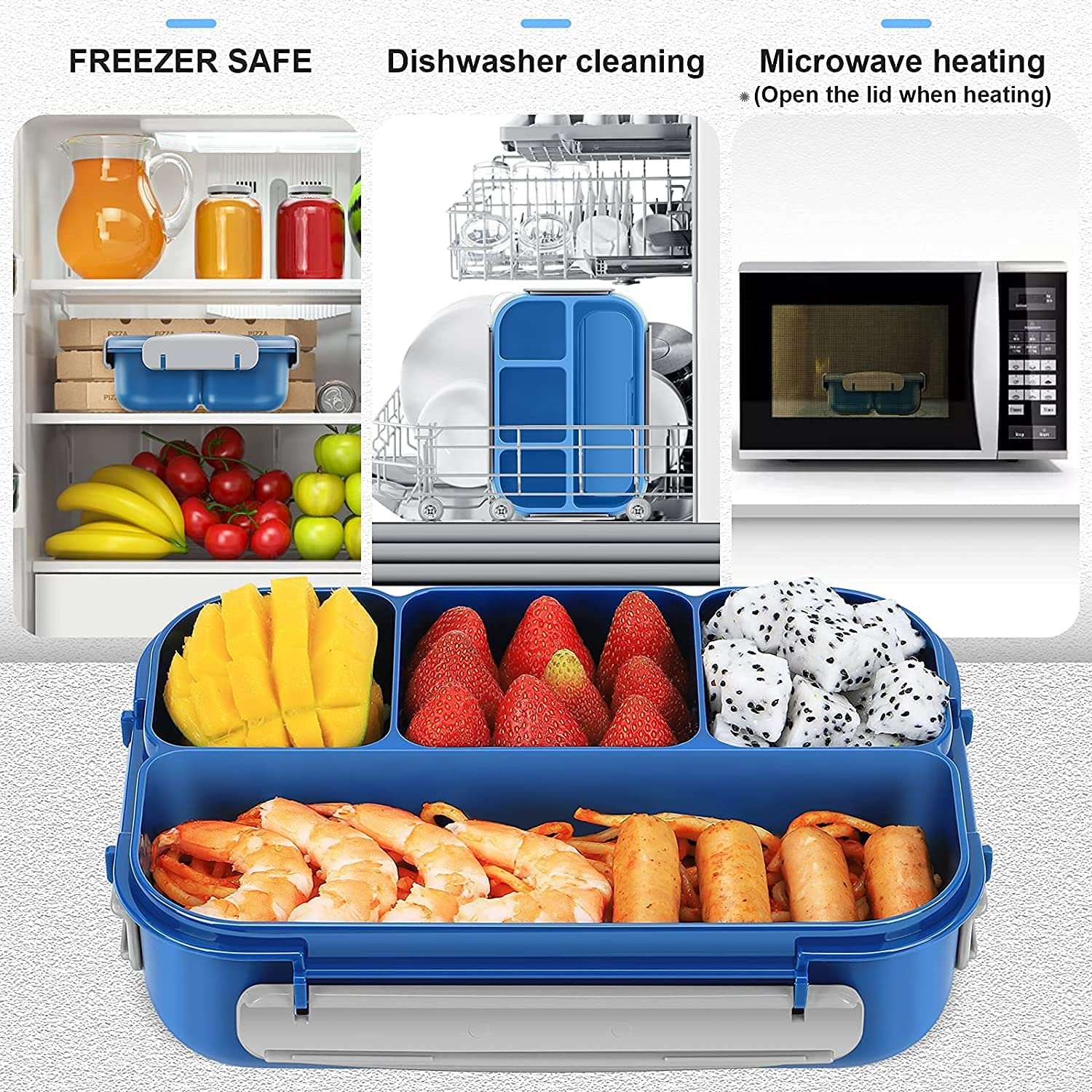 4 SECTION SQUARE LUNCH BOX 3
