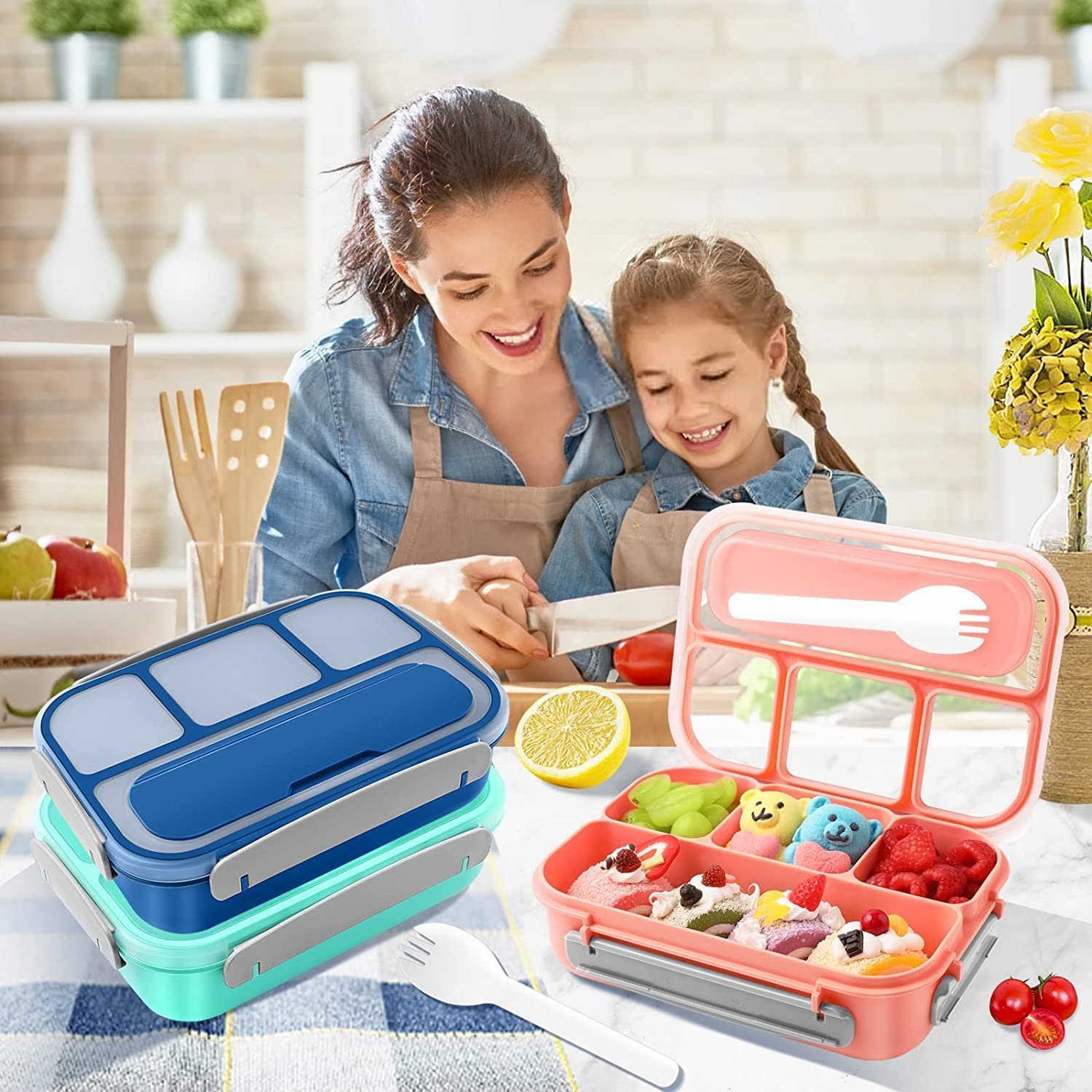 4 SECTION SQUARE LUNCH BOX 5