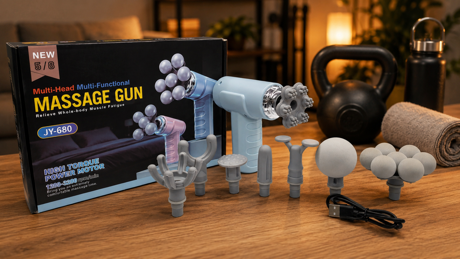 8 HEAD MASSAGE GUN 3