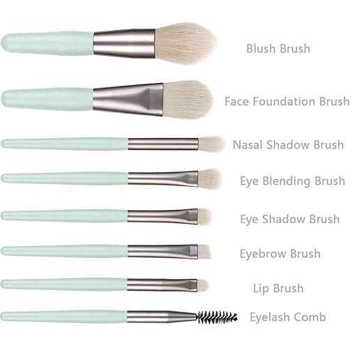 8 PCS MAKEUP BRUSH SET WITH BAG 11