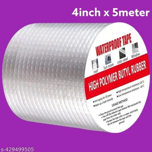 ALUMINIUM SILVER TAPE 4 INCH (5 MTR)
