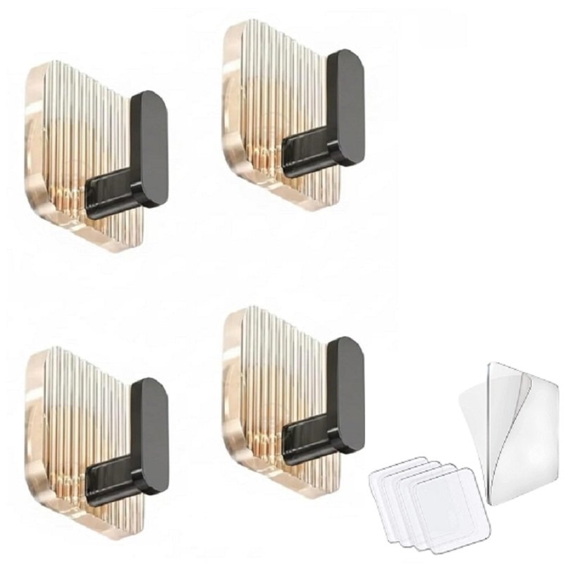 BLACK  WALL HOOK ( 4 PCS) 19