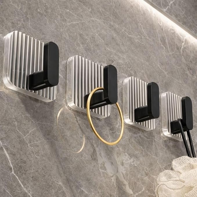 BLACK  WALL HOOK ( 4 PCS) 3