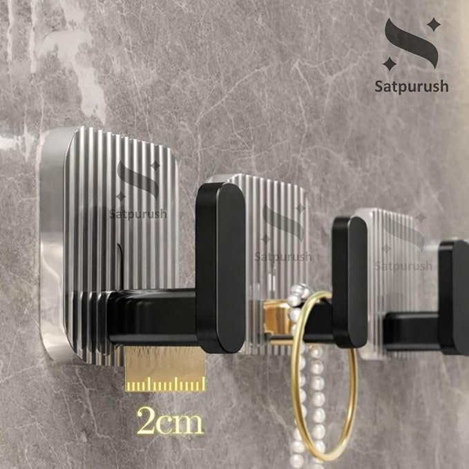 BLACK  WALL HOOK ( 4 PCS) 7