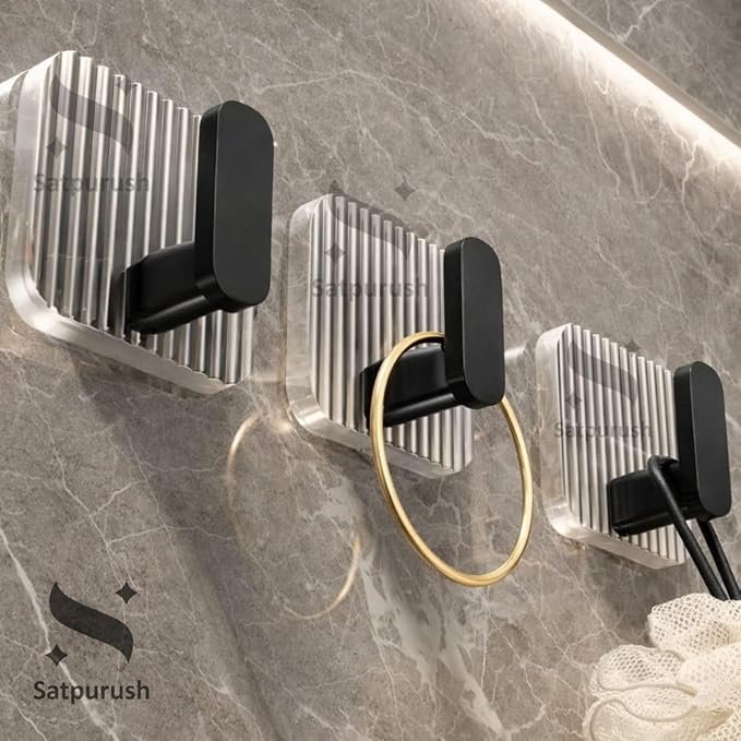 BLACK  WALL HOOK ( 4 PCS) 9