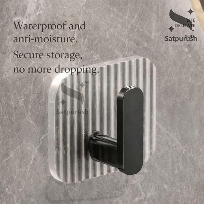 BLACK  WALL HOOK ( 4 PCS) 11