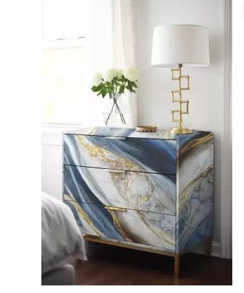 BLUE BROWN MARBLE FOIL (TA-078) 3