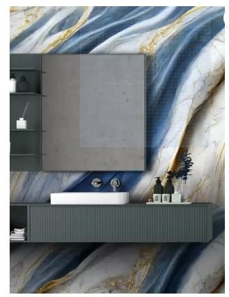 BLUE BROWN MARBLE FOIL (TA-078) 5