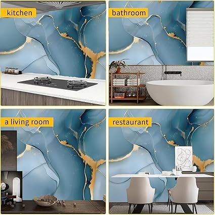 Blue UV Marble Foil (TA-081) 3