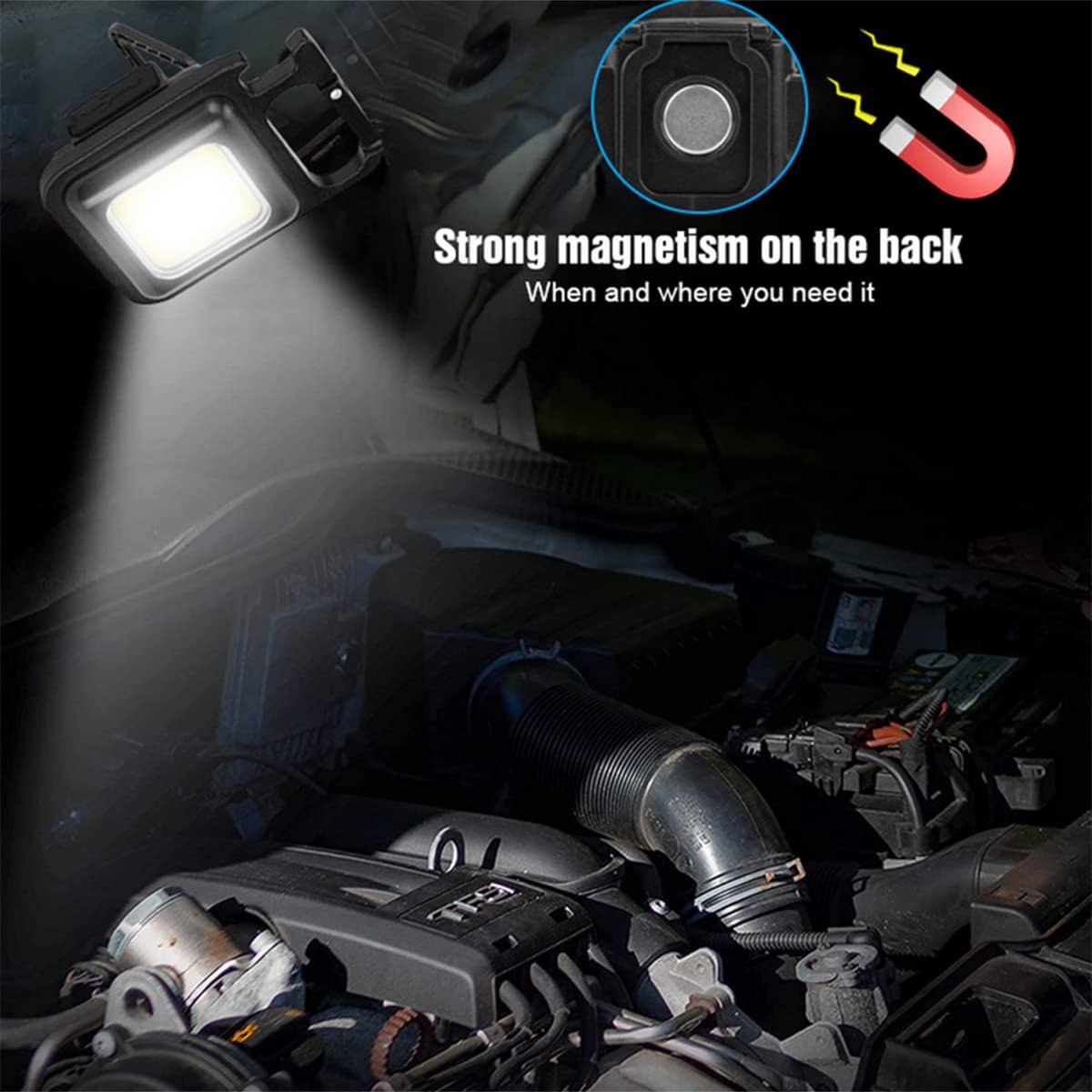 COB RECHARGEABLE KEYCHAIN LIGHT 11