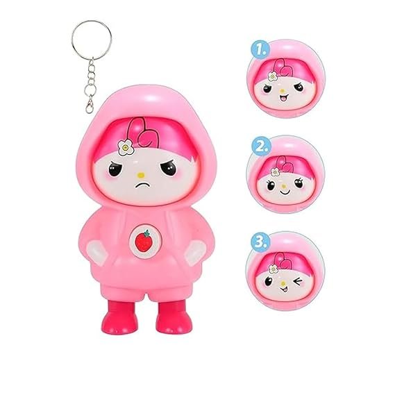Doll Face Changing Keycain 3