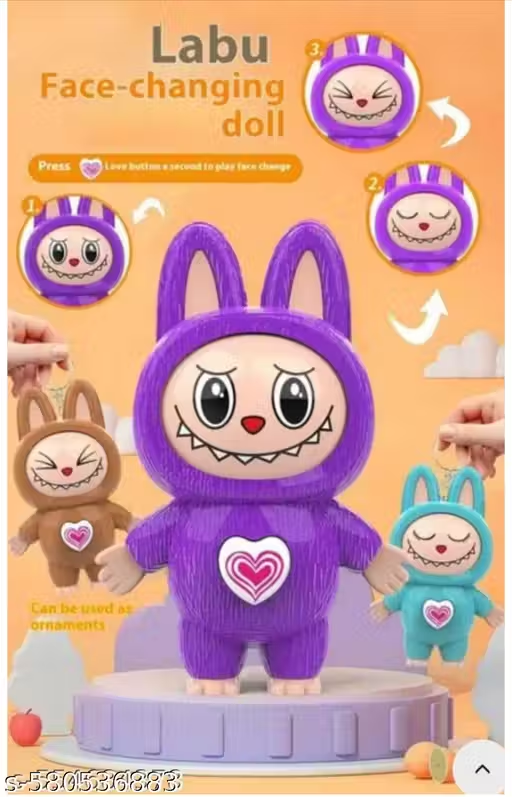 Labubu Face Changing Keychain 10