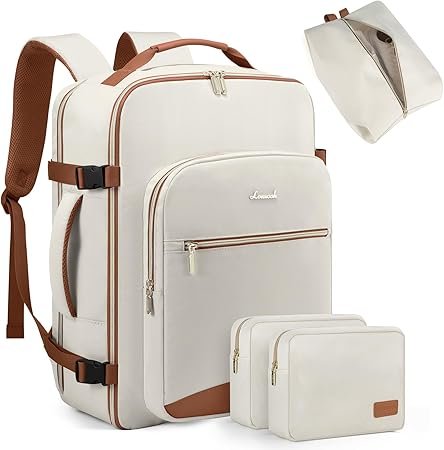 LARGE TRAVEL CARRY BAG  BEIGE BROWN 2