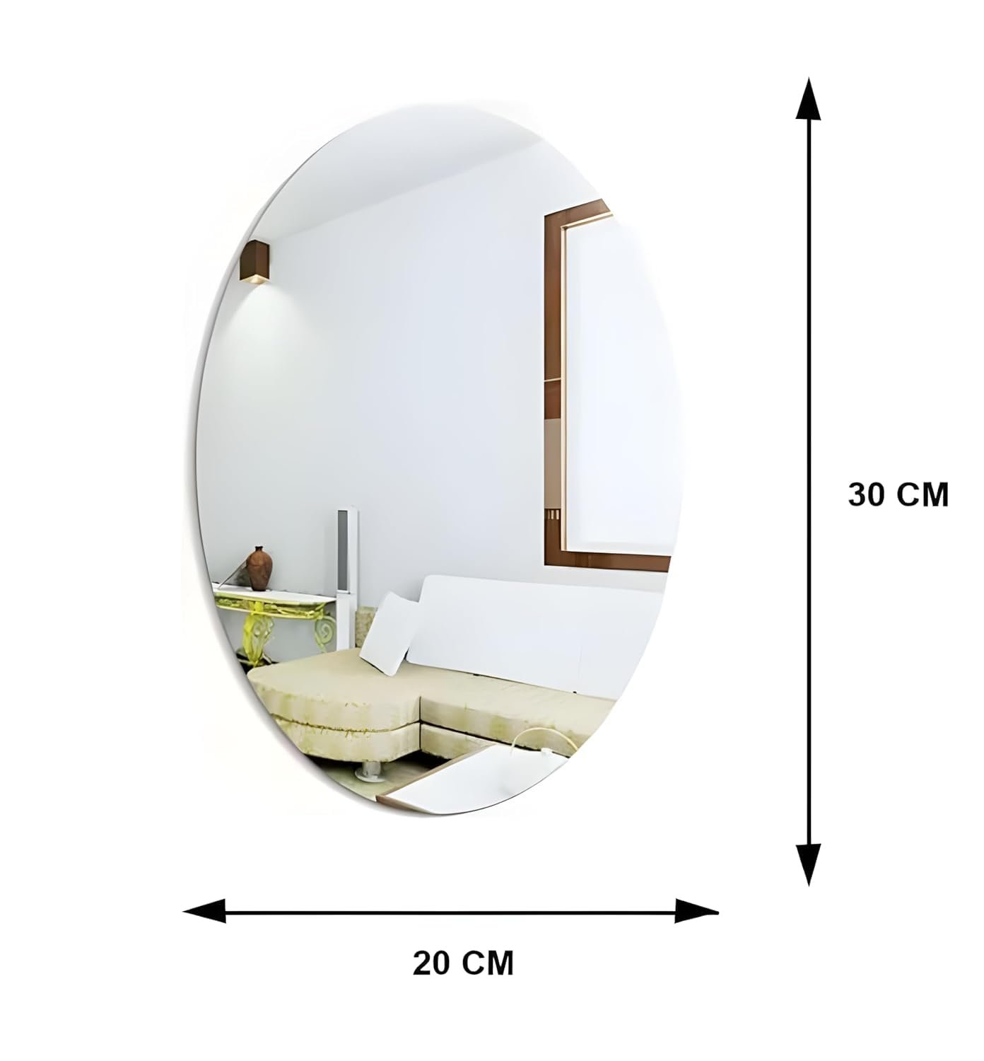 Ovel Shape Sticker Mirror(20*30) 2