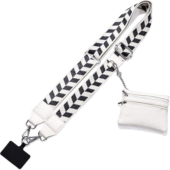 Phone Strap with Zippered Pouch