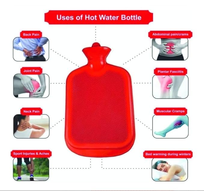 RUBBER HOT WATER BAG 500ML 10