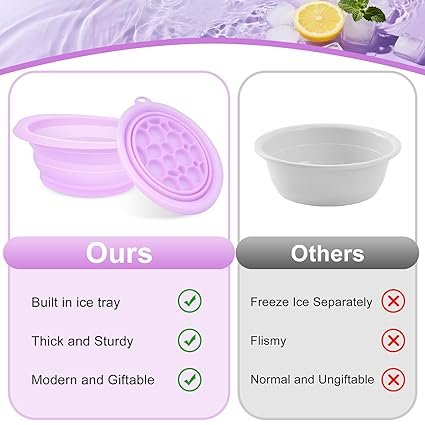 Silicone ice bowl face bath 3