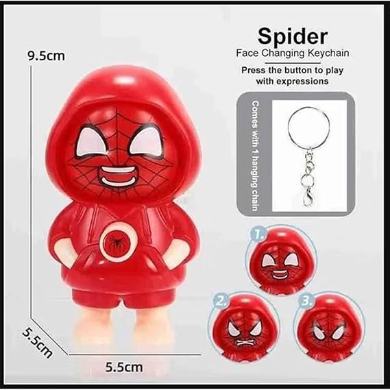 Spidermen Face Changing Keychain 3