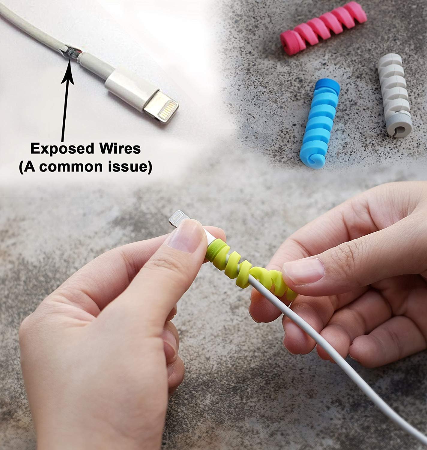 SPIRAL CABLE PROTECTOR (1 SET) 5