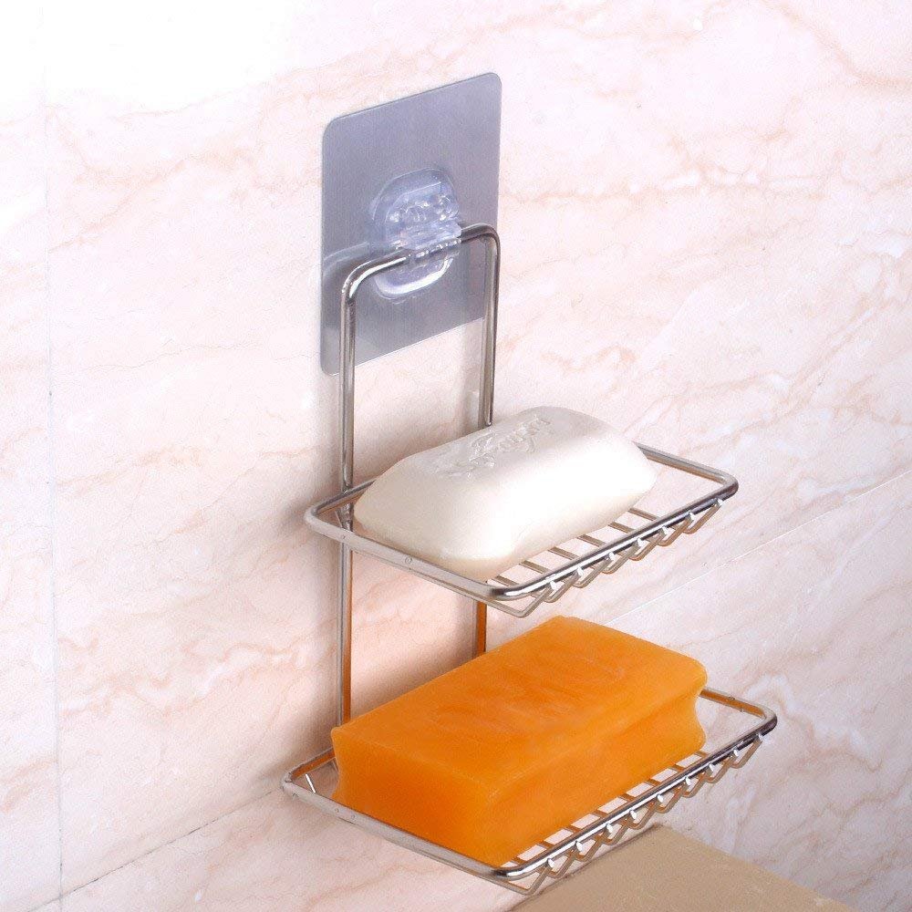 SS 2 Layer Bathroom Soap Holder 2