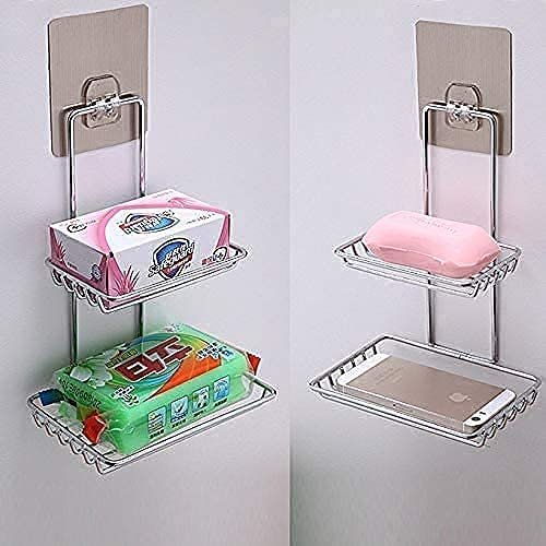 SS 2 Layer Bathroom Soap Holder 4