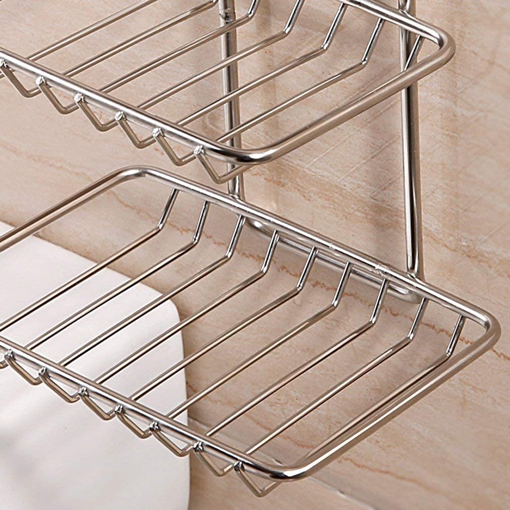 SS 2 Layer Bathroom Soap Holder 9