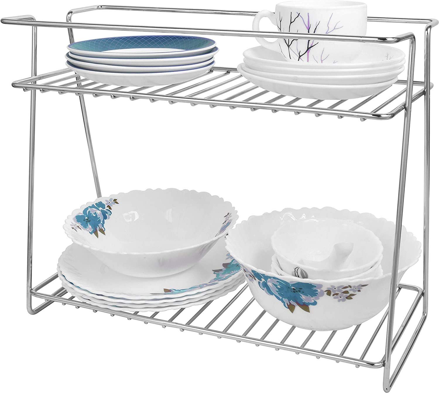 SS 2 Layer Kitchen Masala Spice Rack With Box 3