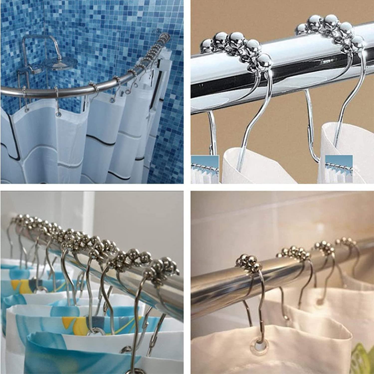 Steel Curtain Rings 12 PCS SET 5