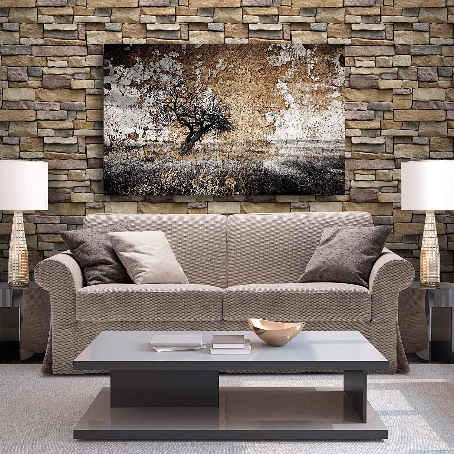stone PVC SELF ADHESIVE WALLPAPER FOIL (45CM*3M) 11