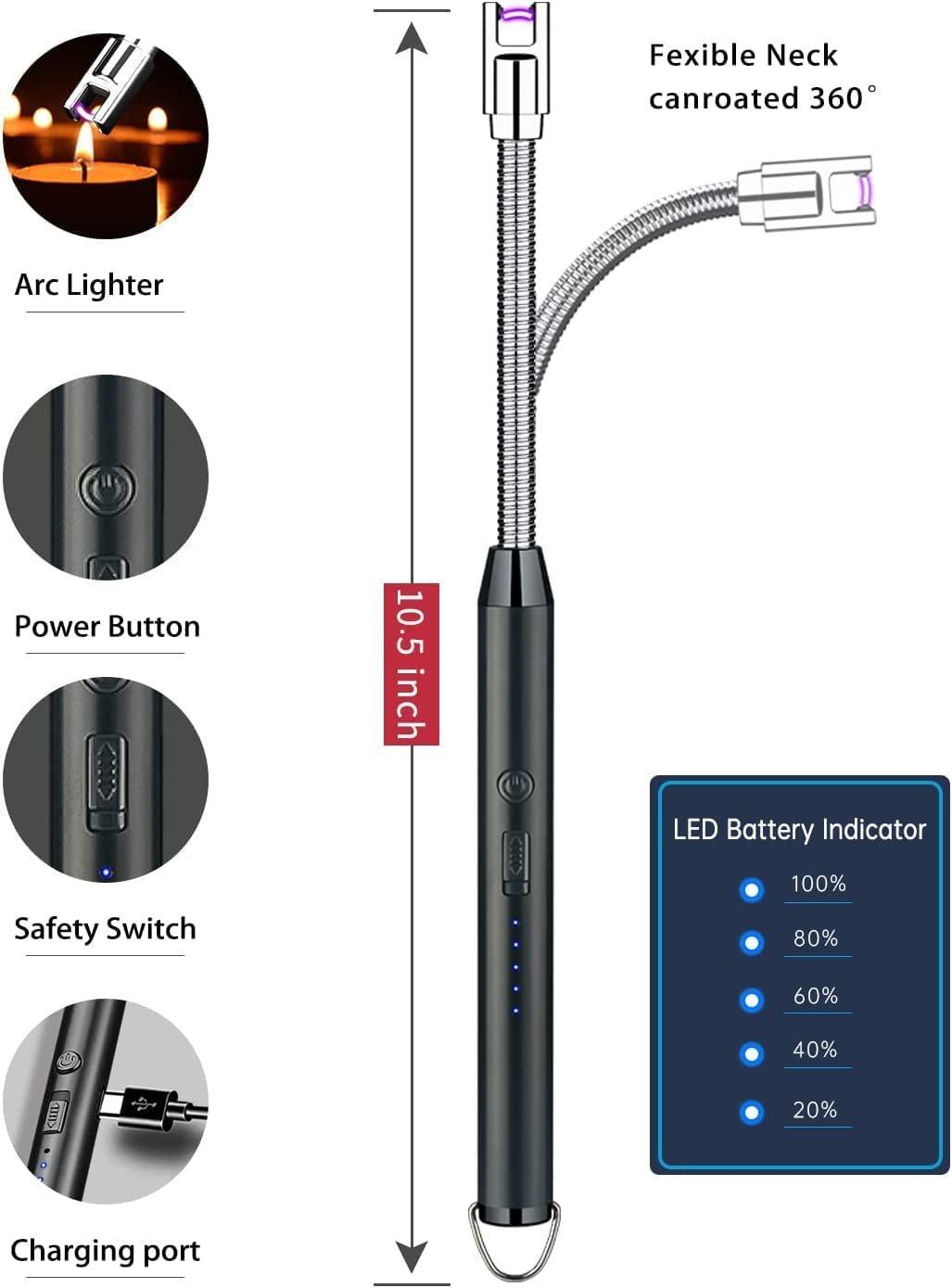 USB GAS LIGHTER WITH CABLE 2