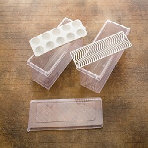 VEGETABLE STORAGE BOX WITH EGG TRAY 1 Pis 2