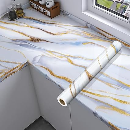 White Blue Marble Foil (TA-061)